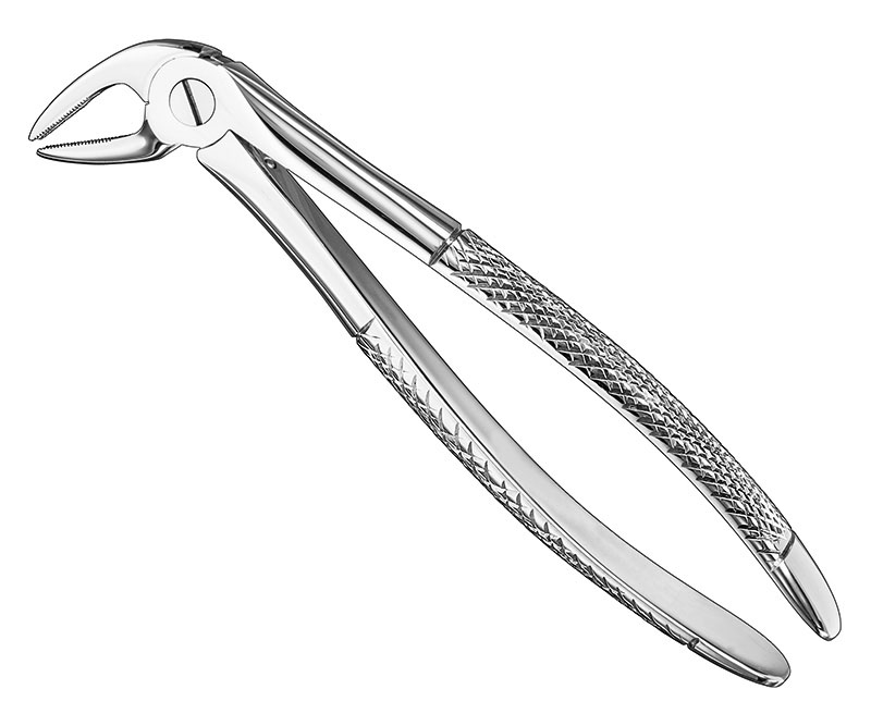 Extracting forceps, engl.
