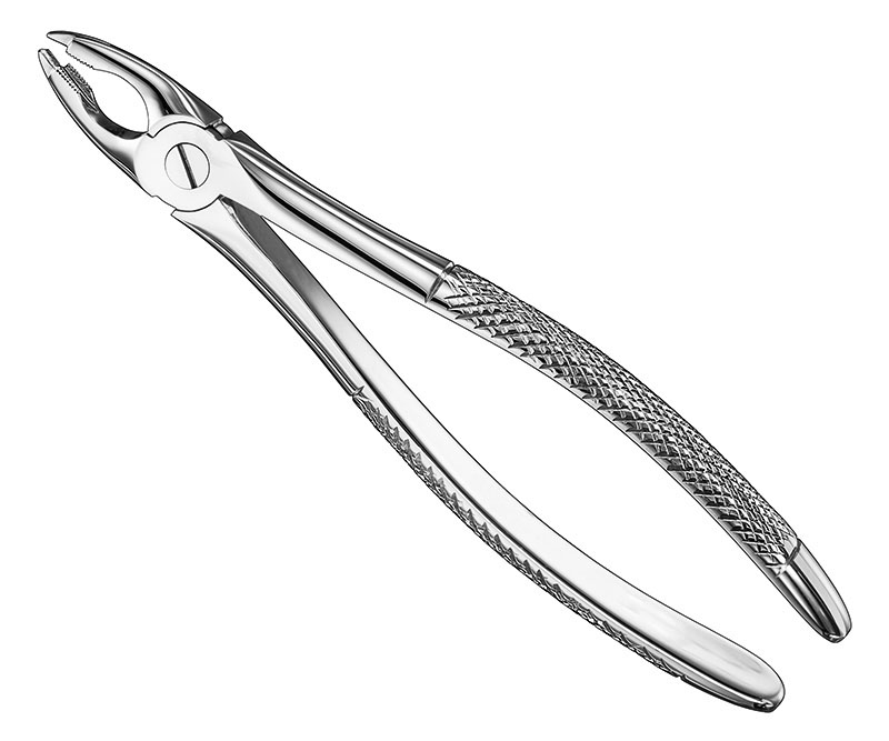 Extracting forceps, engl.