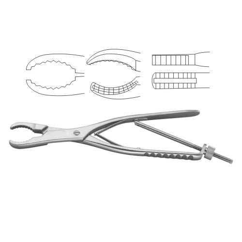 Ulrich Bone Holding Forcep Curved
